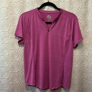 Women’s Slazenger Golf Shirt Short-sleeved Purple medium